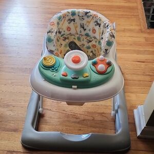 Colorful Baby Walker with Interactive Play Panel